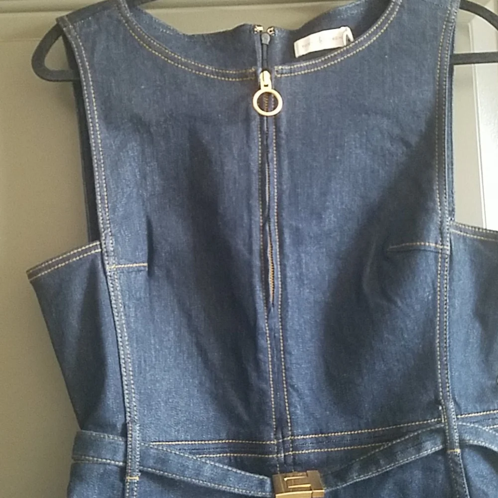 Tory Burch Blue Denim Dress - Picture 2 of 4